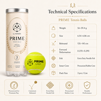 Nouvelle Arrivée - Ballon de Tennis Professionnel en Caoutchouc Haute Élasticité et Résistance, Logo Personnalisé