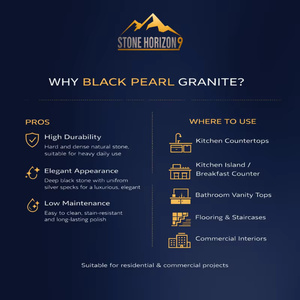 Black Pearl Granite Slabs 2cm Polished | Indian Dark Granite for Kitchen Countertops & Flooring | Export Quality - Product Image 6