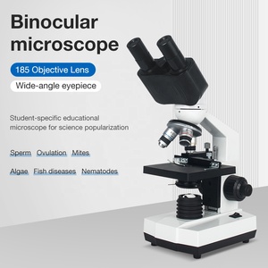 Microscopio binocular a precio de fábrica, microscopio biológico Médico Educativo 1600X, microscopio estéreo compuesto óptico para laboratorio - Product Image 2