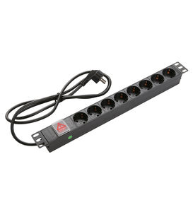 PDU para Rack de Servidor de 10 y 19 Pulgadas Tipo Alemania, Protección Contra Sobrecargas y Sobretensiones - Product Image 4