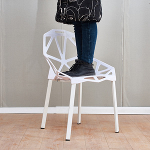 Sillas <span class=keywords><strong>de</strong></span> Plástico PP sin Brazos, Sillas con Respaldo Hueco Creativo para Jardín, Hogar, Oficina, Silla <span class=keywords><strong>de</strong></span> Escritorio - Product Image 5