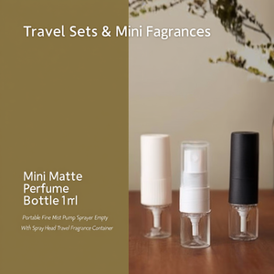 <b>Mini</b> Matte Perfume <b>Bottle</b> 1ml Portable Fine Mist Pump Sprayer Empty With <b>Spray</b> Head Travel Fragrance Container - Product Image 3