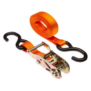 Sangles d'arrimage <span class=keywords><strong>à</strong></span> <span class=keywords><strong>cliquet</strong></span> robustes Easylifting YL1-062 de 1 pouce, 800 kg, avec <span class=keywords><strong>sangle</strong></span> en polyester et crochet en S ou double crochet en J - Product Image 4