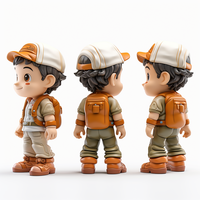Fait sur mesure 3D PVC Anime Action Figure Jouets Statue En Plastique Mini Figurines Humaines