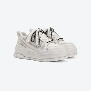 [Disordered World] <span class=keywords><strong>Zapatillas</strong></span> Deportivas Casuales Cómodas con Cordones y Suela Gruesa, Estilo Primavera 2026, para <span class=keywords><strong>Mujer</strong></span>, en Nubuck y Gamuza - Product Image 3