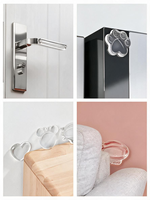 Accessoires de meubles Longshun, coussinets de porte d'armoire en silicone, anti-vibration, autocollants réutilisables, pour réfrigérateur, canapé, sur mesure