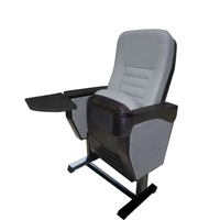 Chaise pliable de salle de conférence JY-612 avec coussin confortable et tablette d'écriture pour l'école, l'université et la formation