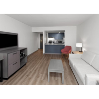 Vente en gros de meubles d'hôtel Ramada Inn Vente directe d'usine Meubles de chambre à coucher en bois massif pour hôtel à guichet unique
