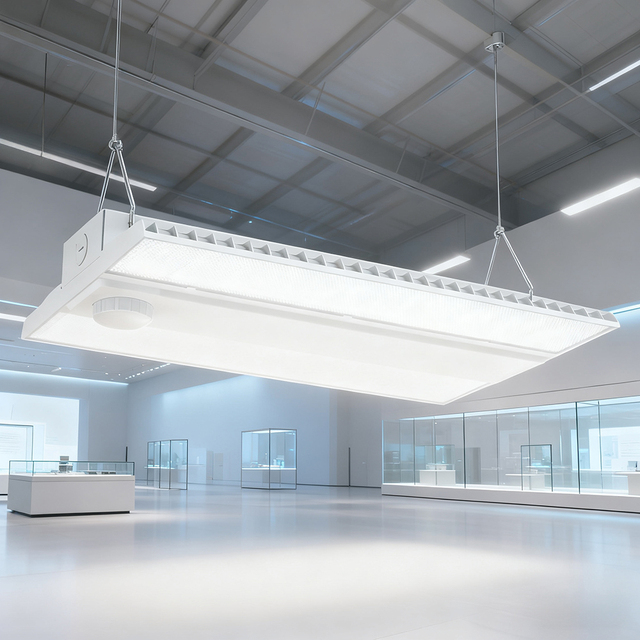 Industrial ETL DLC Listed 300W Linear Highbay Light 3Power 3CCT 0-10v Dimmable IP65 Aluminum LED Highbay Warehouse Lighting