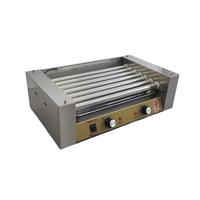 Nouvelle machine à hot-dogs commerciale certifiée CE, en acier inoxydable, 220V, 7 rouleaux, barbecue pour la préparation de hot-dogs et de saucisses