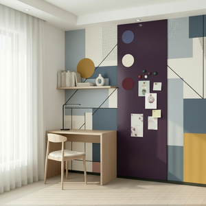 <span class=keywords><strong>สติ๊กเกอร์</strong></span>ติดผนังแม่เหล็กสองชั้น UCI DIY Art Deco แบบนำกลับมาใช้ใหม่ได้ พร้อมแผ่นแม่เหล็กนุ่ม ปรับขนาดได้ตามต้องการ เปลี่ยนแปลงได้อย่างอิสระ ตกแต่งห้อง ฉลองครบรอบ - Product Image 4