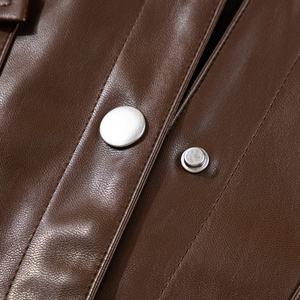 Chaqueta Casual de Mujer de Cuero Suave para Verano o Primavera, Venta al por Mayor Personalizada de Chaquetas para Mujer - Product Image 5