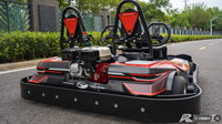 Kart de course tout-terrain à essence pour adultes, deux places, moteur GX160/GX200/GX270, 200cc, 4 temps, vitesse maximale de 60 km/h, transmission par chaîne