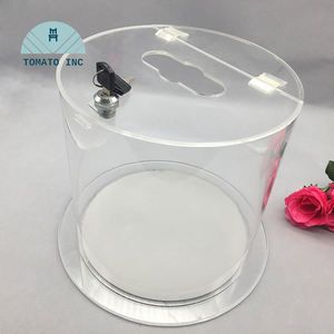 Étagère de présentation ronde en acrylique à charnières personnalisée pour vitrine pour bonbons et friandises - Product Image 4