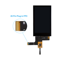 3,5 Zoll 480*800 IPS MIPI TFT LCD-Display Kapazitiver Touchscreen PCAP 25-Pin ST7701S/GT911 Modul LCM Panel 400cd/m OEM/ODM