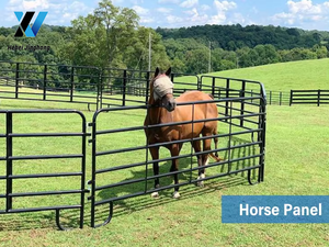 आसान स्थापना वर्ग पाइप पशुधन घोड़ा रेल बाड़ गेट फार्म फील्ड पशु पैनल ट्रेलिस और फाटकों के लिए - Product Image 2