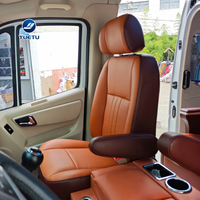 Ensemble de sièges avant en cuir bicolore avec accoudoirs et appuie-tête pour Foton Toano SAIC Ford Toyota Benz Nissan Honda