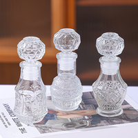 Fantaisie Cristal Mini 50ml Carafe Bouteilles Bouteilles En Verre pour Vodka Brandy Vin Carafe En Gros