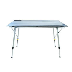 Garden Table Roll Up Composite Aluminum Folding Camping Table Outdoor Portable Foldable Dining Table