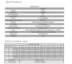 Pièces détachées pour drone Kit d'accessoires Ensemble Lunettes de protection VR FPV Lunettes VR Quadricoptère FPV RC Skyzone Sky04X V2 - Product Image 5
