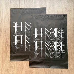 Luxury Matte Black Full Printed Poly Mailer Bags Custom Brand Logo Waterproof Clothing Shipping Envelopes Boutique - Product Image 2