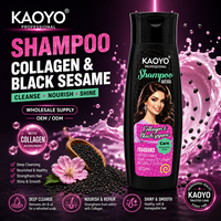 Shampoo au collagène de sésame noir, ensemble de soins capillaires, toucher doux et lisse, salon de beauté pour la vente en gros et l'exportation