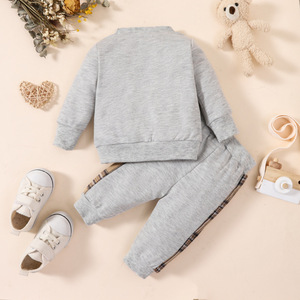 Nuovi arrivi New bron toddler baby Cotton Cartoon stampato Casual boy clothing sets autunno da <span class=keywords><strong>0</strong></span> a <span class=keywords><strong>3</strong></span> <span class=keywords><strong>mesi</strong></span> - Product Image 5