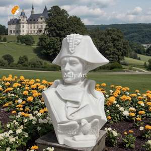 Statue <span class=keywords><strong>de</strong></span> <span class=keywords><strong>buste</strong></span> Mapoleon en marbre blanc classique au design personnalisé à vendre - Product Image 6