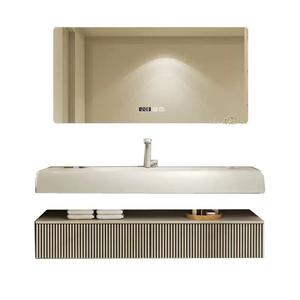 Luxury Hotel <strong>Bathroom</strong> Sets Floating Single Basins <strong>Bathroom</strong> Vanity <strong>Bathroom</strong> Furniture Set Customized - Product Image 5
