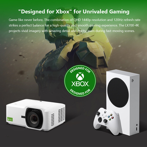 Viewsonic 4k laser chiếu LX700-4K 0.65 "DMD 3840x2160 cho Xbox 1440p @ 120Hz HDR Video Beamer rạp chiếu phim cho rạp hát tại nhà chơi game - Product Image 2