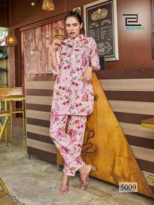 Nouvelle collection de vêtements de nuit en lin à impression numérique pour femmes - Product Image 6