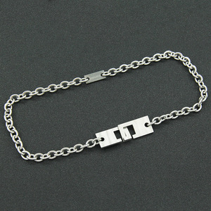 Geometric Stainless Steel Necklace, Trendy Wear and Splicing Neck Chain Neck Chain Tanjing - Product Image 2