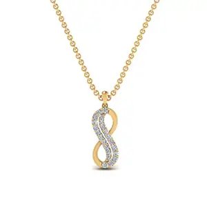 MEDBOO Fine Jewelry 18K Gold 0.21 ct Round Brilliant Cut Moissanite Pendant Jewellery For Woman Gemstone Necklace Pendant