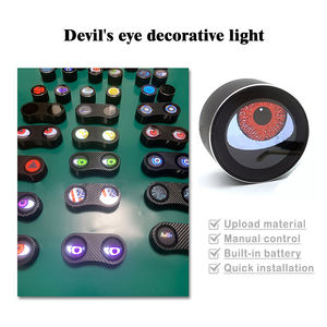 Extérieur Étanche Dynamique Démon Diable LED Phare Clignotant Yeux Mobile App Contrôle Feu Arrière <span class=keywords><strong>pour</strong></span> Vélo Moto IP65 - Product Image 4