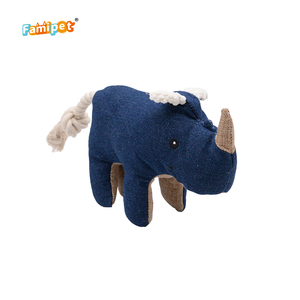 Famipet tùy chỉnh mới đến denim động vật thiết kế nhồi juguetes Para mascotas <span class=keywords><strong>Pet</strong></span> squeak đồ chơi kêu cót két chó đồ chơi - Product Image 4