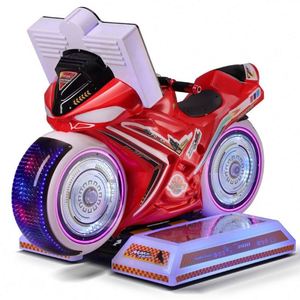 Children's Electric Coin-Operated <b>Single</b> Player Venue Use Rocking Car 2026 New Model Speed Motorcycle Touring Racing <b>Swing</b> Game - Product Image 5