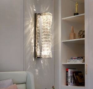 Gran oferta, candelabro de pared de cristal decorativo, pasillo, mesita de noche, dormitorio, lámparas de pared de cristal largas de lujo - Product Image 6