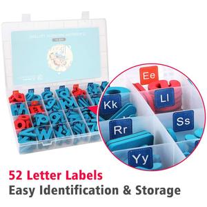 208 Piezas de Imanes de Alfabeto ABC en Mayúsculas y Minúsculas, <span class=keywords><strong>Letras</strong></span> Magnéticas de Espuma, Tablero de Alfabeto Magnético con Caja de Almacenamiento - Product Image 5