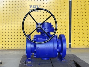 Válvulas de bola de cuerpo dividido de acero inoxidable con trunnion de 6 pulgadas, 900 lb, A105, con caja de engranajes, OEM ZQV, 3 piezas - Product Image 6