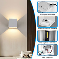 Nouvelle Collection 2027 : Appliques Murales LED en Aluminium – Éclairage Extérieur Moderne pour Chambre, Escalier, Entrée, Chevet – Intensité Réglable