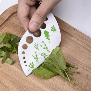 Xách Tay Đa Năng Thảo Mộc Peeler Nhà Bếp <span class=keywords><strong>Cutter</strong></span> Thép Không Gỉ Của Nhãn Hiệu Tay Giữ Rau Chopper - Product Image 2