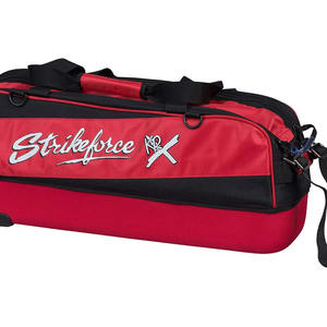 Sac de bowling ultra-grand à 2 roues, en nylon de luxe, avec poignée rétractable, poche pour accessoires, compartiment séparé pour chaussures, en polyester - Product Image 4