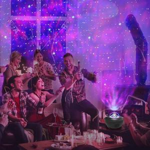 LED Star Projector Night Light 2 in 1 Starry Night Lamp Ocean Wave Projector With Music Player for Kids - Product Image 3