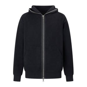 เสื้อฮู้ดซิปสำหรับผู้ชายเสื้อมีฮู้ดแบบมีซิปสองด้านแบบกำหนดเอง - Product Image 4