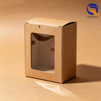 Boîte en carton kraft écologique, design unique personnalisé, faible MOQ, robuste, avec fenêtre