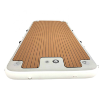 Vanace-Plate-forme flottante gonflable en PVC pour la baignade en teck, quai d'île, lac, rivière, mer, point de chute, radeaux pour enfants
