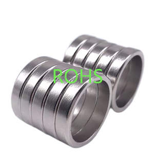 Imán de Neodimio Personalizado N35-N52, Imán Industrial de Tierras Raras Permanente de Gran Tamaño, Imán de Neodimio Fuerte en Forma de Anillo, Imán Delgado para Motor - Product Image 2