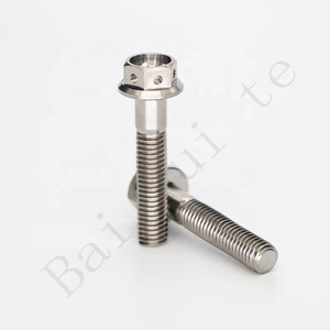 Bonne qualité titane percé bride hexagonale moto boulons GR5 M8 M10 <span class=keywords><strong>TA6V</strong></span> pincement 1.25 pour route et course coloré personnalisé - Product Image 6