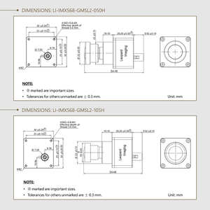 Caméra à obturateur global LI-IMX568-GMSL2 5MP, capteur Sony IMX568 GMSL2 FAKRA pour vision artificielle robotique NVIDIA Jetson AGX Orin - Product Image 5