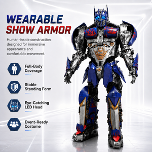Costume de robot <span class=keywords><strong>Optimus</strong></span> <span class=keywords><strong>Prime</strong></span> de 2,7 m, armure portable pour location événementielle, attraction commerciale, parc à thème, défilé, costume de cosplay géant - Product Image 4